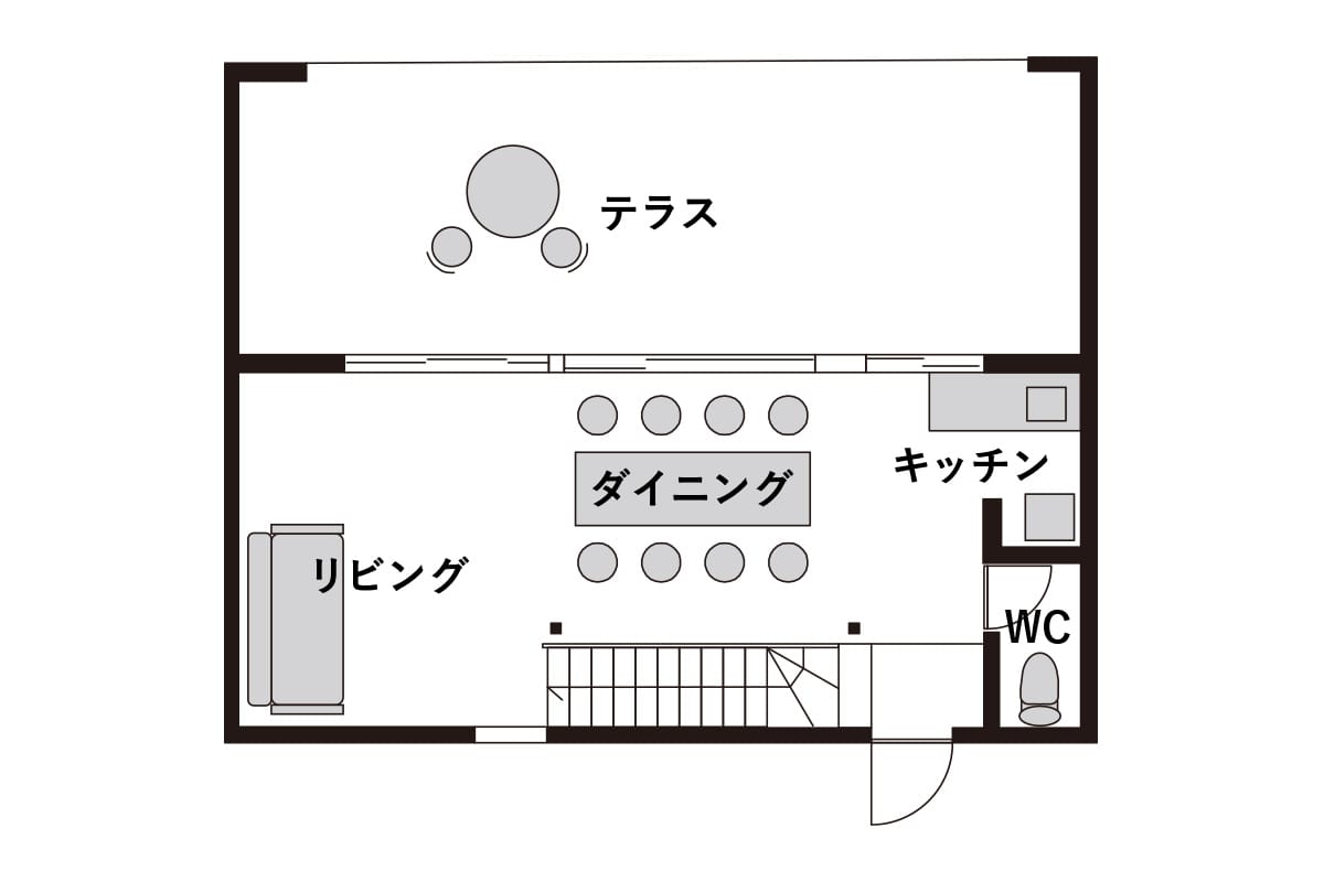 間取図 2F（入口階）
